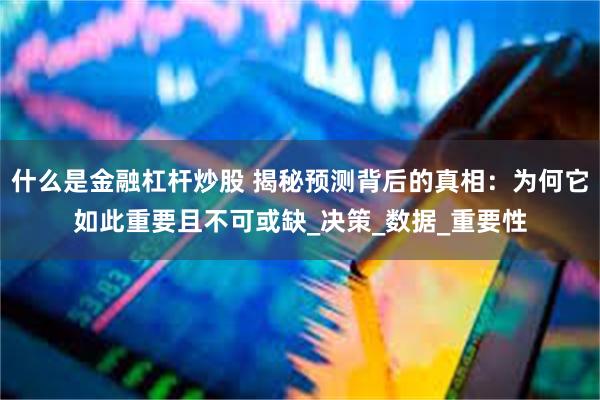 什么是金融杠杆炒股 揭秘预测背后的真相：为何它如此重要且不可或缺_决策_数据_重要性